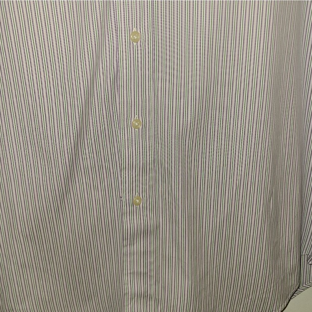 Ralph Lauren Classic Fit Men's Pinstripe Dress Shirt - Picture 6 of 10